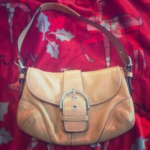 Authentic leather coach purse